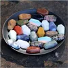 Stone Natural Crystal Stone Ornaments Coffin Shape Reiki Healing Chakra Quartz Mineral Tumbled Gemstones Hand Piece Home Decoration Ac Dhyvh