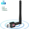 Wi Fi Finders USB Wi -Fi 어댑터 150mbps 2 4GHz 안테나 802 11n G B 이더넷 동맥 무선 네트워크 카드 PC 수신기 231019