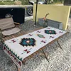 Corredor de mesa de acampamento ao ar livre corredor de mesa ins estilo étnico pano arte toalha de mesa listrada jacquard boêmio capa de mesa de café decoração para casa 231019
