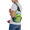 Sacs Duffel Lowpoly Green Parrolet Chest Bag Rétro Portable School Cross Personnalisable