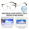 Okulary przeciwsłoneczne niebieskie promień blokujący lekkie okulary przeciwblaskie