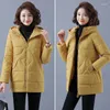 Women's Down Winter Parkas Mujer Snow Thick Warm Hooded Female Casual Long Cotton Padded Jackets For Blue Korean Coat Women Big Jacket