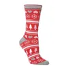 Women Socks Woman Christmas Funny Xmas Santa Claus Tree Tree Snowflake Elk Snow Cotton Tube Crew Happy Sock Men Year Sokken