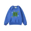 Winter Boys Girls Printed Sweatshirt Luxury Kids Hoodie Casual Kids Clothing Round Neck Westernized Bottom Sweatshirts CSD2310207