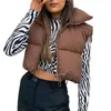 Coletes femininas colete casaco pele-tocando inverno colete zíper placket sexy umbigo exposto grosso elegante streetwear
