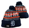 Men's Caps Baseball Hats Idians Beanie All 32 Teams Knitted Cuffed Pom Cleveland Beanies Striped Sideline Wool Warm USA College Sport Knit hats Cap For Women A0