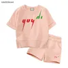 Nouveau concepteur bébé vêtements été enfants costume décontracté fille garçon sport ensembles Infantis lettre logo imprimé T-shirt et shorts