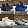 Botas de desenhista Triple S Malha Sock Sapatos Homens Mulheres Treinadores Velocidade 2.0 Sneaker Em Relevo Plataforma Trainer Luxo Outdoor Runner Sapatilhas Tamanho 35-46