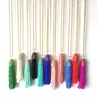 Hänghalsband 2023 Boho Glass Seed Pärled uttalande Big Tassel Bohemian Long Pendants smycken grossist