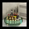 キッチンストレージ化粧品ボックス回転テーブルトップスキンケアバスケット仕上げ家庭用ライトラグジュアリートレイ