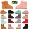 Детские сапоги для малышей, австралийские зимние ботинки, дизайнерская детская обувь, зимняя классическая ультра-мини-ботинка, ботильоны для маленьких мальчиков и девочек, детские меховые замшевые ботинки 259