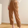 Pantaloni da donna Autunno Primavera ed Estate Stile pieghettato Aderenti Casual Slim-Fit Gamba dritta Moda ritagliata 6869