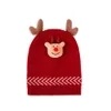 Christmas Hat Fashion For Kids And Adults Children's Hat Korean Fashion Deer Wool Hat Wine Red Versatile Warm Hat Men's New Style