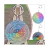 Party Favor Party Favoring Feeling Wheel Double Sided Keychain Colored Acrylic Keychains Lage Decorative Pendant Keyring Key Chains Home DH8XT