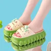 Slippers Groen Puppy Hoog Platform Slipper Damesschoenen 2023 Glijsandalen Trends Roze Vrouw Indoor Huishond