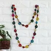 Chains Handmade Fashion Collar Vintage Long Colorful Wood Beads Pendants Necklaces For Women Jewelry Accessory