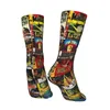 Men's Socks Monster Movie Posters Sock Men Women Polyester Stockings Customizable Funny