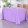 Nappe de table rectangulaire en satin, lavable en polyester, résistante aux taches, 231019