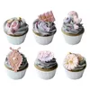 Dekorativa blommor Simulering Gray Tune Cream Cup Cake Fake Props Baking Shop Cabinet Decoration Shooting