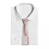 Bow Ties Rose Gold and Marble Feather Slips unisex polyester 8 cm agat koppar nordisk hals för mens casual bred gravatas kontor