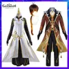 Cosplay Anime Game Genshin Impact Rex Lapis Morax Liyue Zhongli Cosplay Costume Archon Full Set For Men Outfits Halloween Party Uniform