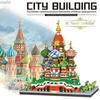 Blocks Large City Building 3D Model Building Block City Street View Basil DIY Building Block Assembly Toy Gift Box 4872pcs R231020