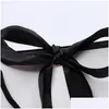 Gift Wrap Creative Design Large Black Border White Kraft Paper Bag With Handle Wedding Party Favor Bowknot Lx01480 Drop Delivery Hom Dhczc