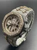 Royal Oak Offshore Audpi Relógio Mecânico Masculino Moda Esportiva Relógio de Pulso Piglet Diamante Código de Tempo Aço 21670st WN-VAQ5