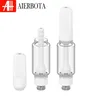 Authentieke vape -cartridge 0,5 ml 1 ml Vaporizer Cartridge witte tank keramische spoel 510 draadverstoffers wegwerp vape pod aangepaste logo/doos vapers wape lege vape