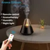 Ångare hem aroma diffusor USB eterisk oljeluftfuktare med fjärrkontroll nattljus kall dimma maker sprayer för gåva sovrum 231020