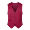 Chalecos para hombres M-5XL Tallas grandes para hombre Slim Fit Chaleco para traje para hombre Chaleco para traje informal Hombre Chalecos de negocios formales Chaleco masculino Gilet Homme XXXXXL 231020