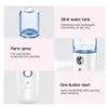 Steamer 30ml Mini spruzzatore USB Body Nebulizzatore Spray Nano Mist Misurizzante per la cura della pelle VIBRAZIONE MASSAGI Strumento di bellezza 231020 231020