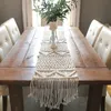 Ładowca stołu MacRAme Runner z Tassels Bohemian Wheven Wedding Decoration Ręcznie robione makrame 35x160cm 231019