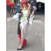 Cosplay Anime Game Honkai: Star Rail Cosplay Costume Honkai Himeko Red Buckle Cospaly Wig Party Carnival Sexy Evening Dress for Woman