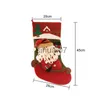 Julekorationer 1/3 julstrumpor Santa Claus Snowman Elk Stock Christmas Tree Pendant Christmas Gift Bag Jul Decoration Christmas Tree X1020