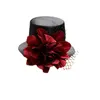 Party Hats Victorian Punk Mini Bowler Hat Flower Top Hat With Hair Clips Headwear Hårtillbehör för cocktailparty Dancing Ball Cosplay 231020