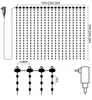 Andere Event-Party-Zubehör, Vorhang-Lichterkette, RGB-Traumfarbe, programmierbar, intelligente Bluetooth-LED-Fenster-Lichterketten für Weihnachten, Hochzeit, Schlafzimmer-Dekoration 231019