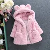 Jackets 27Years Baby Girl Clothes For Kids Faux Fur Jacket Hooded Cute Thicker Warm Soft Toddler Coat Children's Winter Clothing BC1861 231019