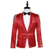 Men's Suits Sequins Blazer Men Formal Dress Latest Coat Pant Designs Suit Costume Homme Terno Masculino For Bar Host Singers