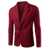 Koningsblauw Blazer Mannen Pak Effen Kleur Heren Blazers Jasje XXXL Maat ZX01177r