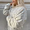 Hoodies للسيدات Leopard Print Fur Zipper Sweatshirts عرضية تسعينيات من القرن