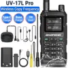 Walkie Talkie Baofeng UV 17L Pro Waterpronation Long Range 16 км Tri Band Bandse Copy Compose Compose Two -Way Radio для охоты на открытом воздухе 231019