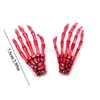 Creative Skeleton Hand Bone Hair Clip Bone Claw Gripper Ghost Skull Hairpin Barrettes Women Girls Halloween Hair Accessories