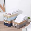 Storage Baskets Storage Baskets Home Supplies Sundries Sorting Basket Folding Organizer Box Underwear Socks Baby Toys R230726 Home Gar Dhjff