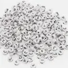 Chongai 300pcs okrągłe akryl arabski litera alfabetu luźne koraliki mieszanki litery do biżuterii Making DIY Peads Akcesoria 4x7mm Y200730225H