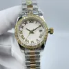 Zegarki kobiet dla kobiet luksusowe diamentowe zegarek automatyczny mechaniczny 28 mm pełny stal nierdzewna Wodoodporna zegarek Luminous Sapphire zegarek Montre de Luxe