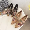 Dress Shoes Woman Flats Cherry Spring Female Metal Pointed Toe Casual Comfortable Flat 231019