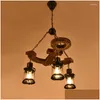 Chandeliers Chandeliers American Rural Style Storefront Decoration Wooden Chandelier Southeast Asian Nostalgic Restaurant Homestay Roo Dhzcq