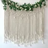 Tapisseries Grande tenture murale en macramé Boho Tapisserie tissée Bohème au-dessus du lit Décor de mariage Décoration de toile de fond de Noël 231019