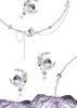Цепочки MASW, оригинальный дизайн, элегантные ювелирные изделия Senior Sense, фиолетовое стекло, толстое посеребренное ожерелье с подвеской в виде Луны для женщин, подарок для девочек